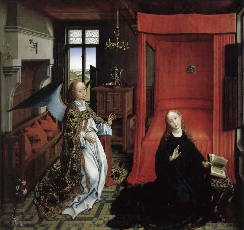 Rogier van der Weyden Angel messenger Norge oil painting art